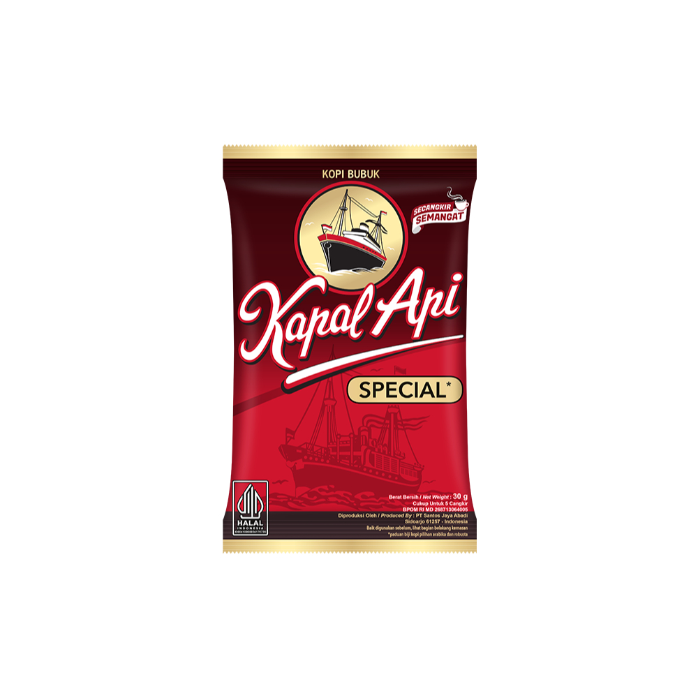 Kapal Api Kopi Bubuk Sachet Tanpa Gula