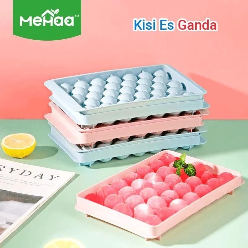 NEW CETAKAN ICE BALL BULAT ISI 33 / CETAKAN ES BATU GANDA ISI 33 - MEHAA
