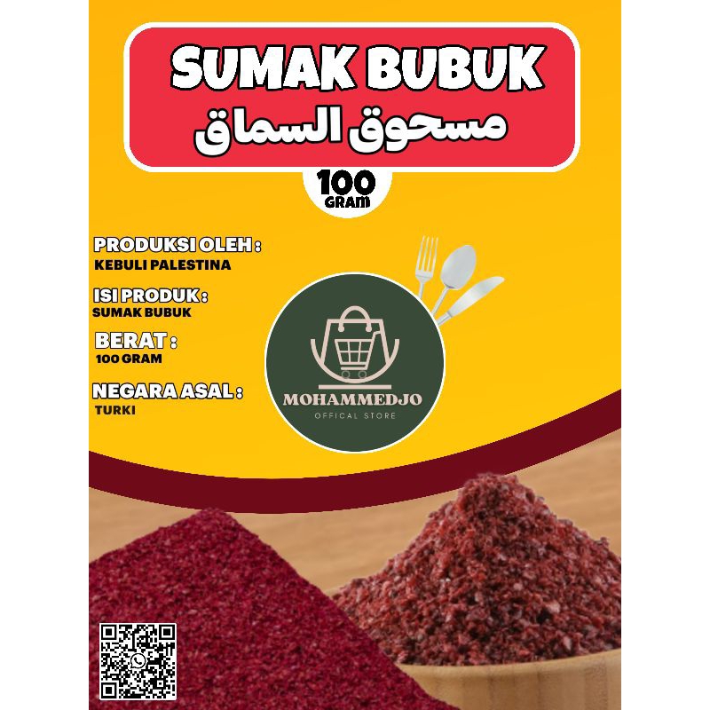 

SUMAK.. SUMAK TURKI 100 grm EXP 6/2026