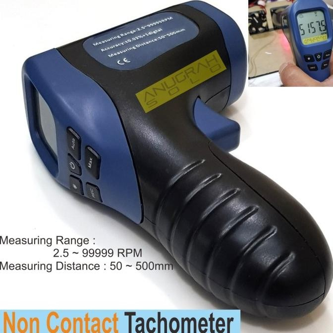 Digital Tachometer Laser Non Contact Tachometer RPM Meter Digital