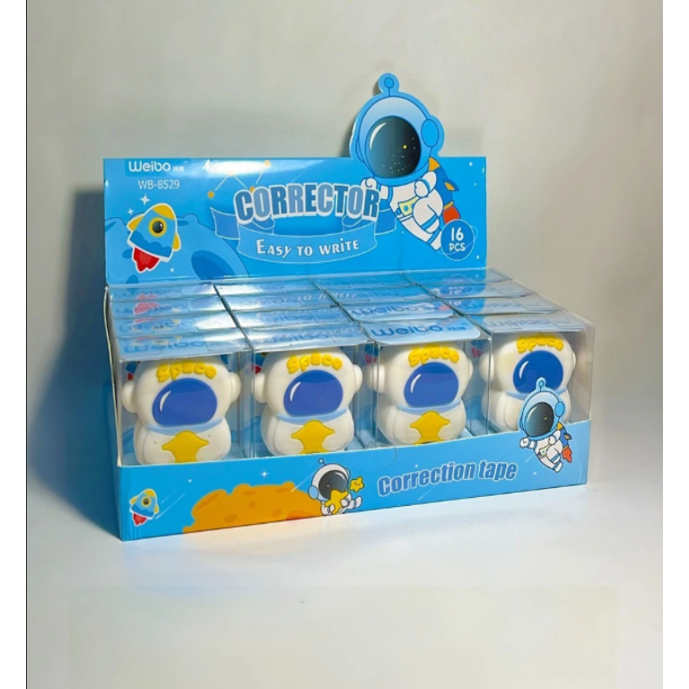 

WEIBO CORRECTION TAPE WB-8529 SPACE / STIPO KERTAS PUTIH