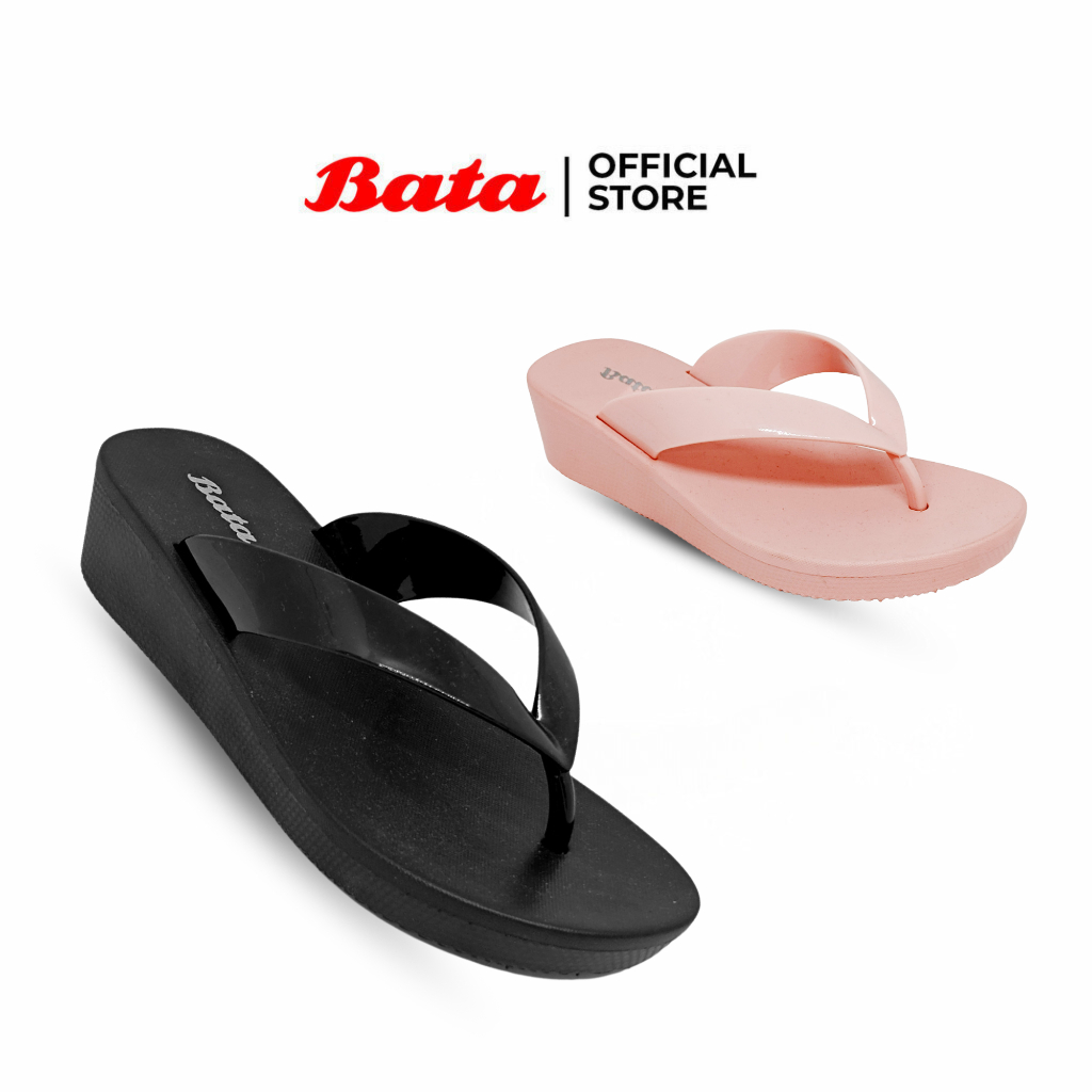 BATA - CHRIS "Rubber" Sandal Jepit Wedges Wanita