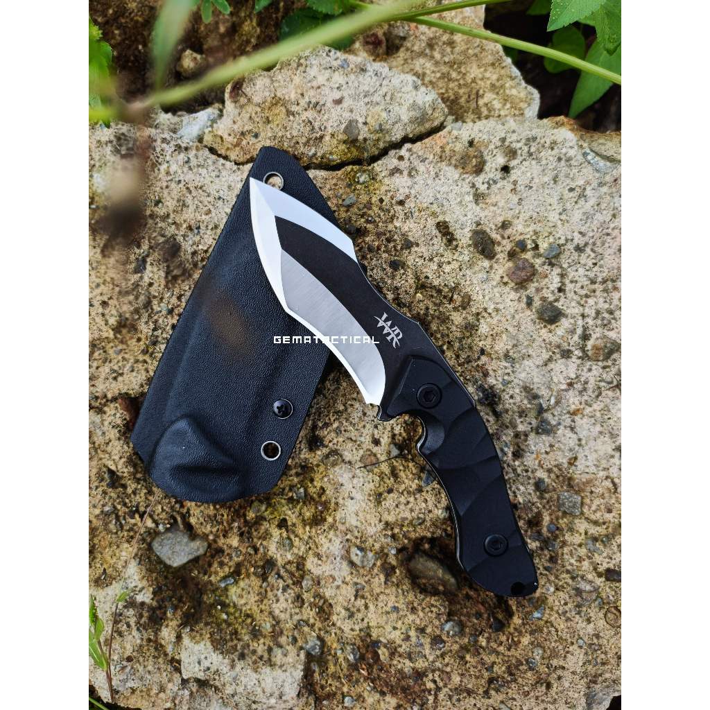Baca Deskripsi / Pisau Tactical Kydex WR 15 Custom / Pisau WR Tactical Outdoor + Holster Dan Teklock