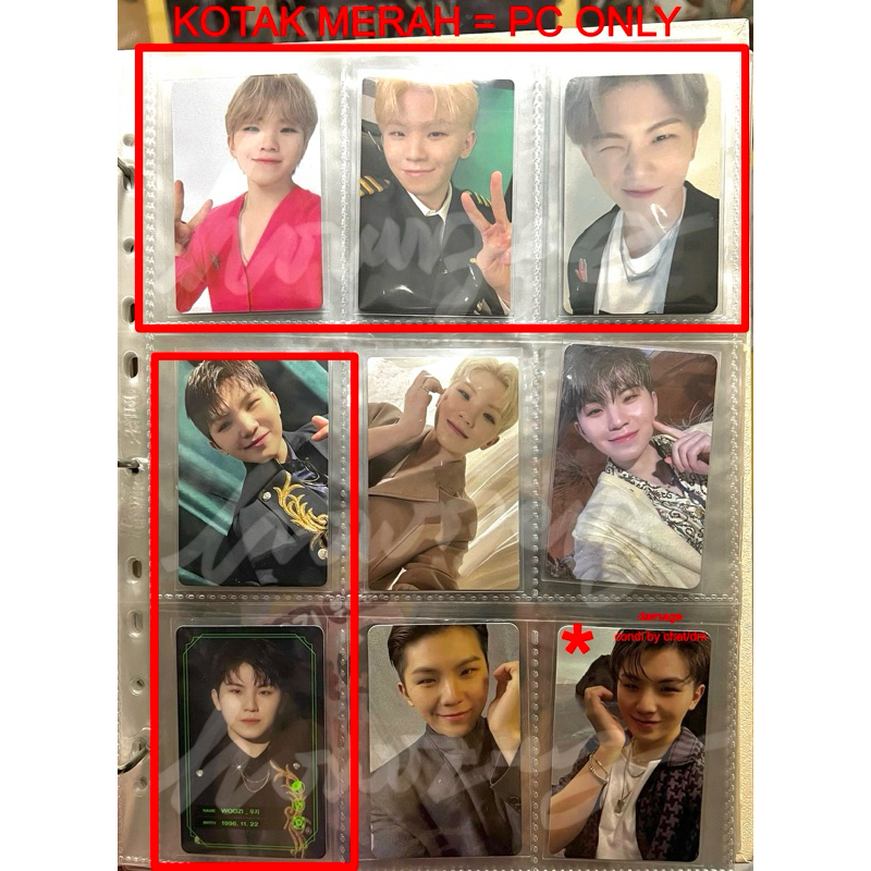 baca deskripsi — PC Photocard woozi wooahae sg22 sg20 pilot memkit betsun fts tuspi