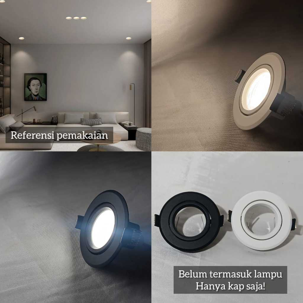 Kap Lampu Downlight Alumunium MR16/Housing MR16/Fitting MR16