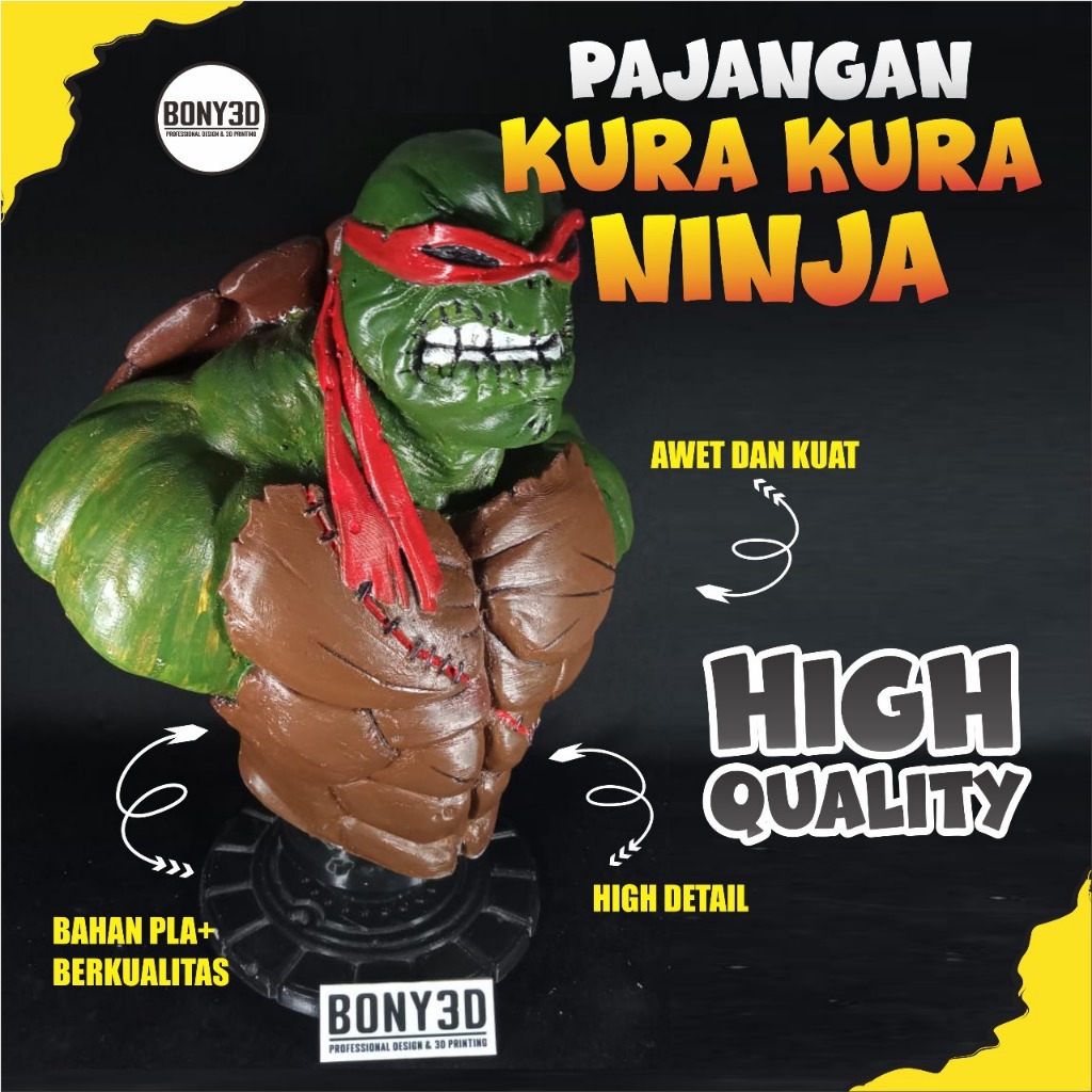 Miniatur Kura Kura Ninja | Hiasan Rumah Kura Kura Ninja