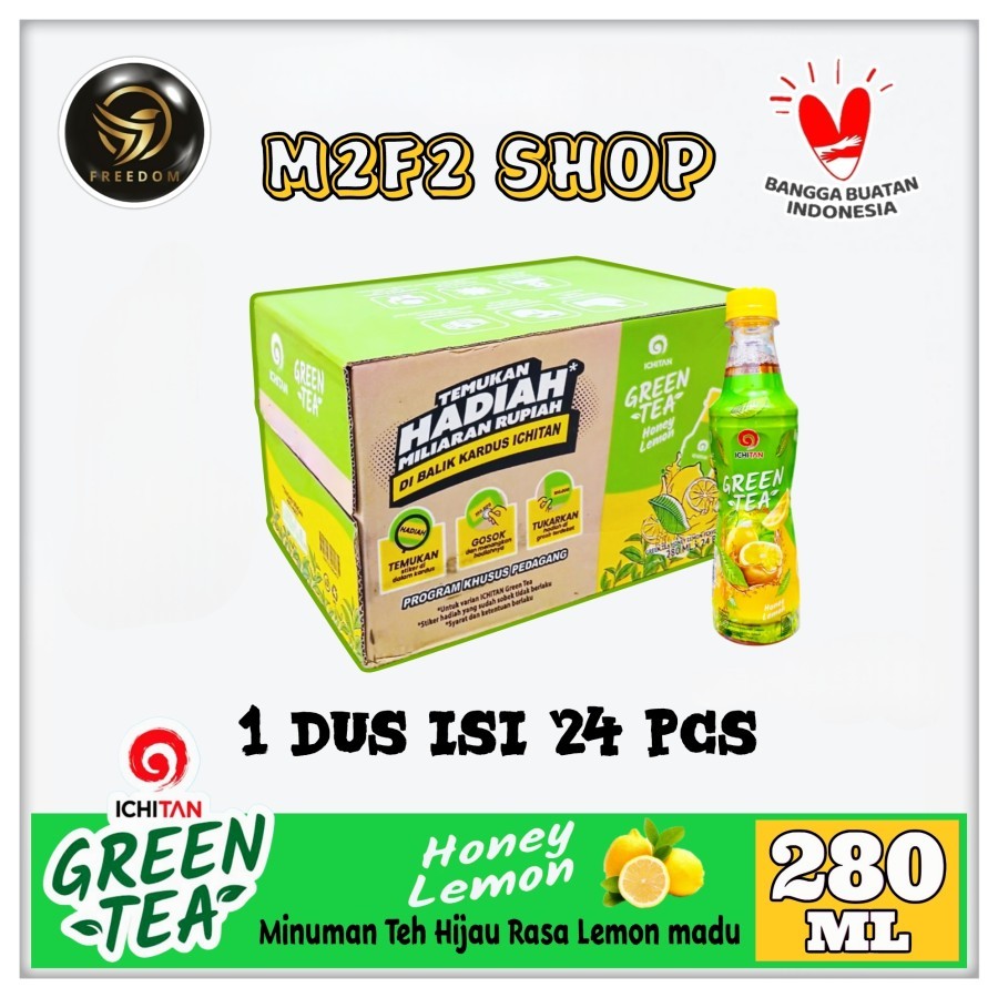 

Ichitan Green Tea Honey Lemon Flavoured | Teh Hijau Rasa Lemon Madu Botol Pet - 280 ml (Kemasan Karton)