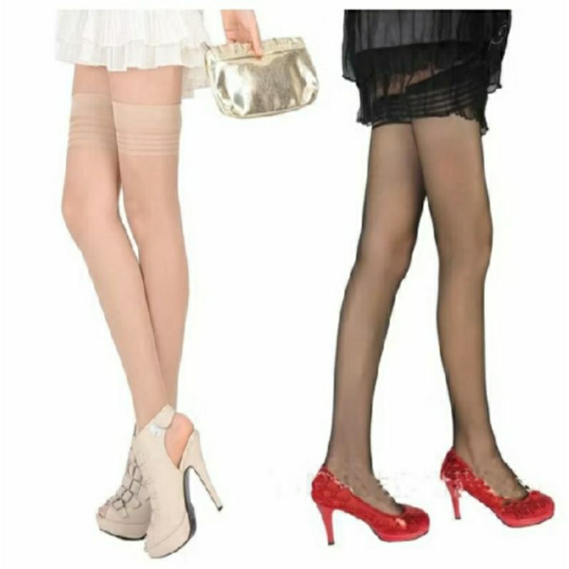 Stocking Sepaha Warna Kulit Stoking Wanita Dewasa Di Atas Lutut