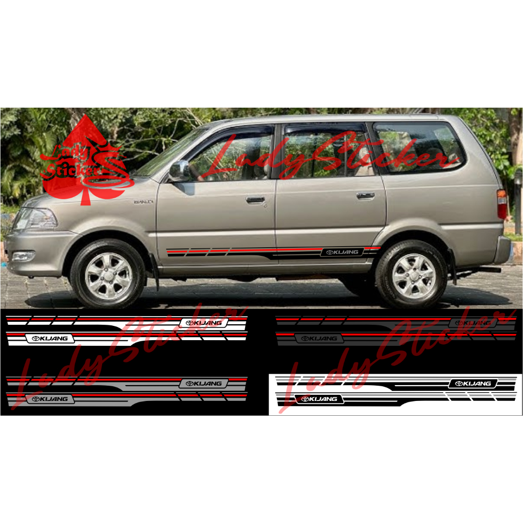 Sticker stiker mobil kijang cutting sticker mobil toyota kijang