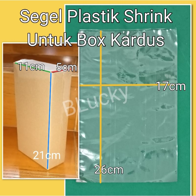 

50pcs Segel Plastik Shrink Lebar 17cmx26cm untuk Box Kardus 21x11x5