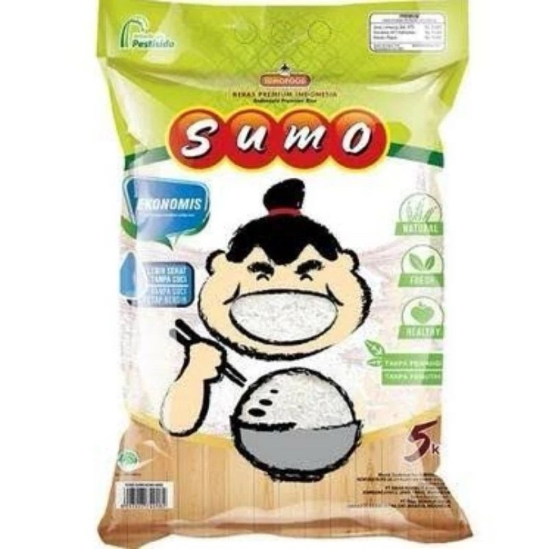 

RB Beras Sumo Premium Merah / Hijau 5 kg Kualitas Super INSTAN / SAMEDAY / SPX / Kargo only