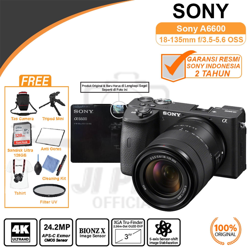 Sony A6600 Kit 18-135mm Alpha A 6600 A6600M Kit PAKET BONUS