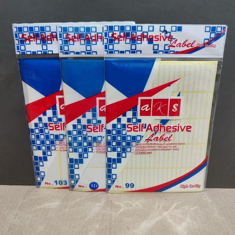 

1 Pak Label Tempel AKS Isi 10 Lembar