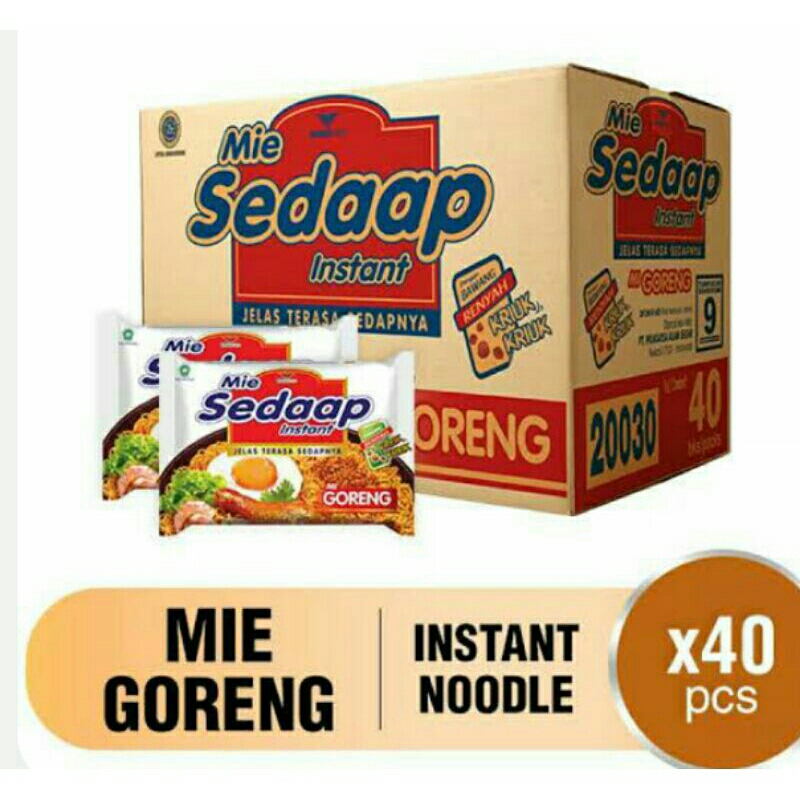

Mie Sedaap Goreng isi 40pcs x 2 || mie Gaga 40pcs x 2