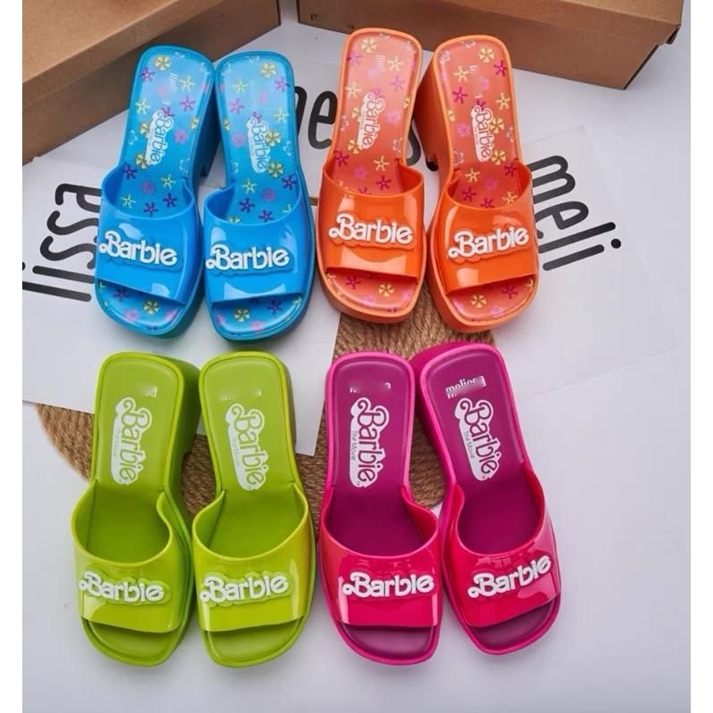 Sandal Melissa Barbie Original/ Sandal Hak Untuk Wanita Melissa/ Sandal Santai