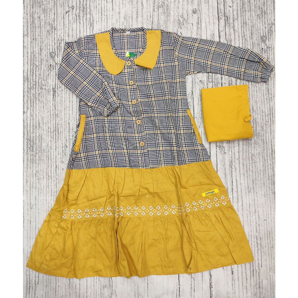 FATTAYA GAMIS ANAK MALIKA / GAMIS ANAK FATTAYA MALIKA / GAMIS ANAK SET HIJAB / GAMIS ANAK TERBARU / 
