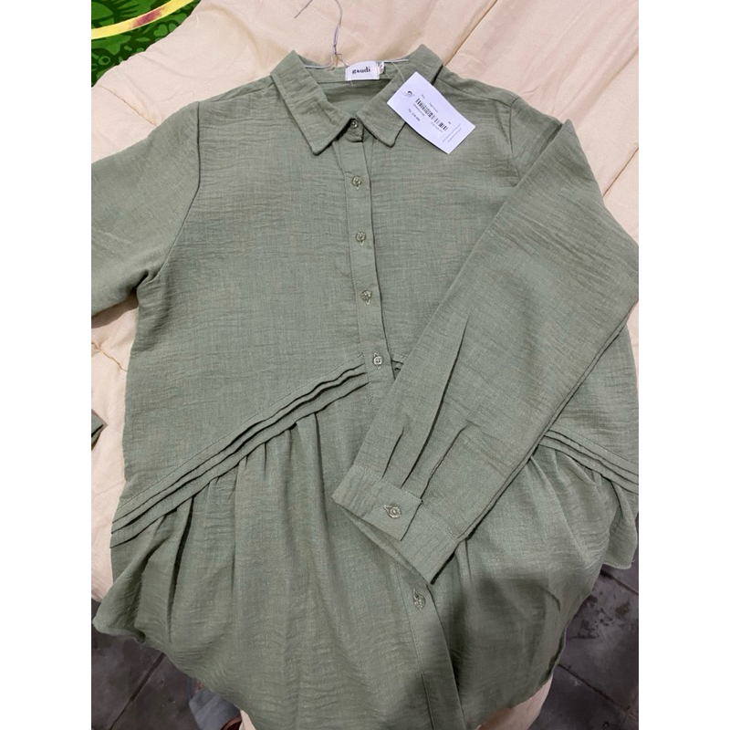 Kemeja GAUDI Sage Green Wanita