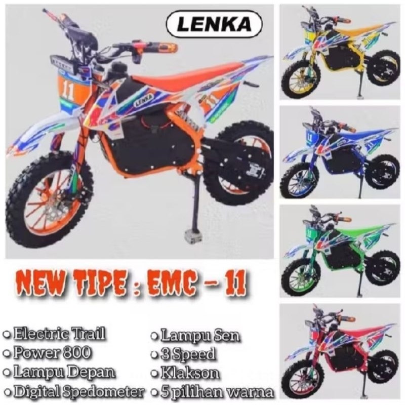 MOTOR MINI TRAIL LISTRIK LENKA EMC11