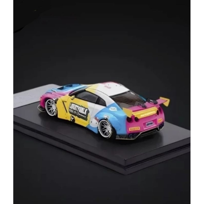 MymodelCollect MC 64 Nissan Gtr R35 lbwk hello Kitty 35gt inno64 cm model mini gt