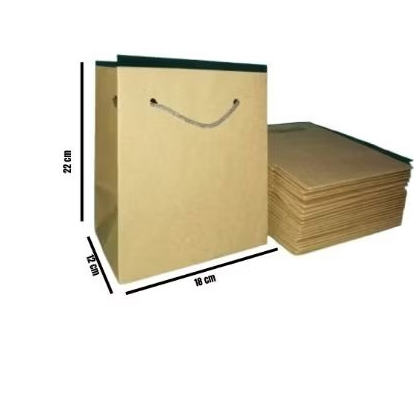 

paper bag R5 ukuran 18×12×22cm (PAKET 12 PCS) Tas kertas / Tas souvenir /Tas Hatari Roma Sugar