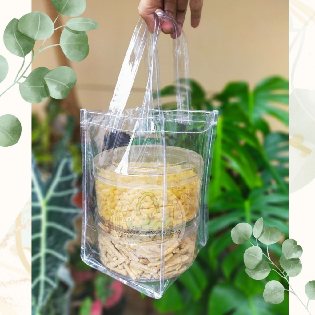 

Goodie bag Tas kue kering mika tebal 500gr 250gr / Tas mika kue kering / Tas plastik kue kering