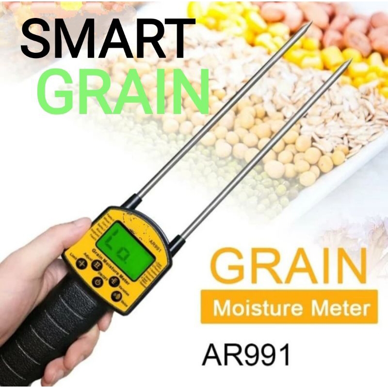 SMART GRAIN AR991 MOISTURE METER BIJI BIJIAN PENGUKUR KADAR AIR DIGITAL JAGUNG BERAS TEPUNG KEDELAI