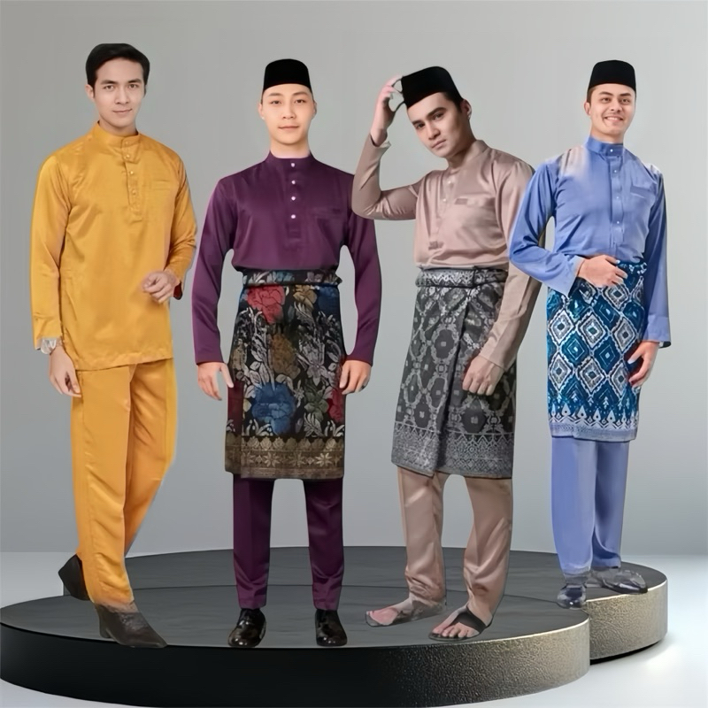 Setelan baju melayu teluk belanga cekak musang bahan premium TERMURAH Baju melayu pria baju koko pri