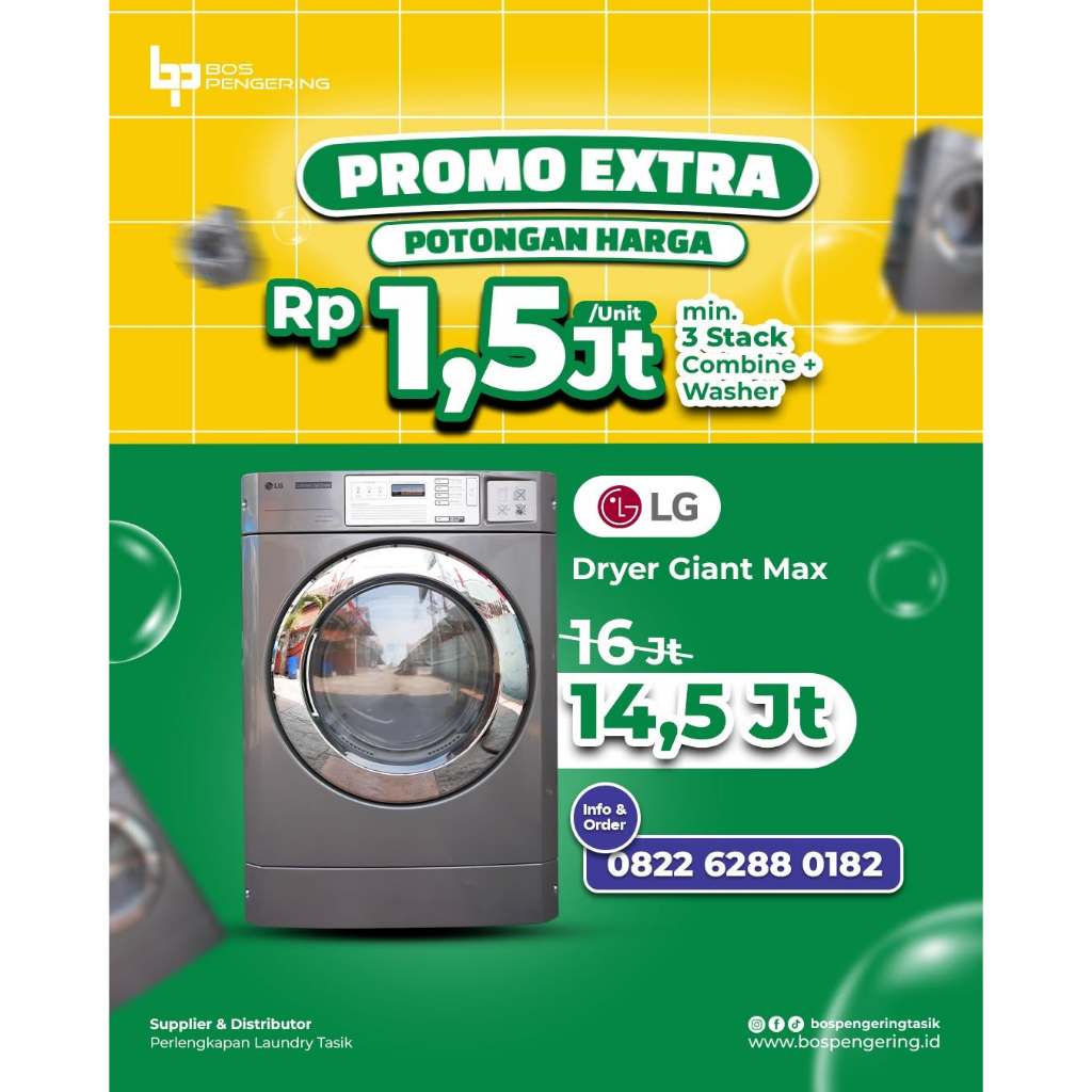 Ay00 Mesin Pengering LG Giant Max Dryer Gas LG Giant Commercial Palet Kayu