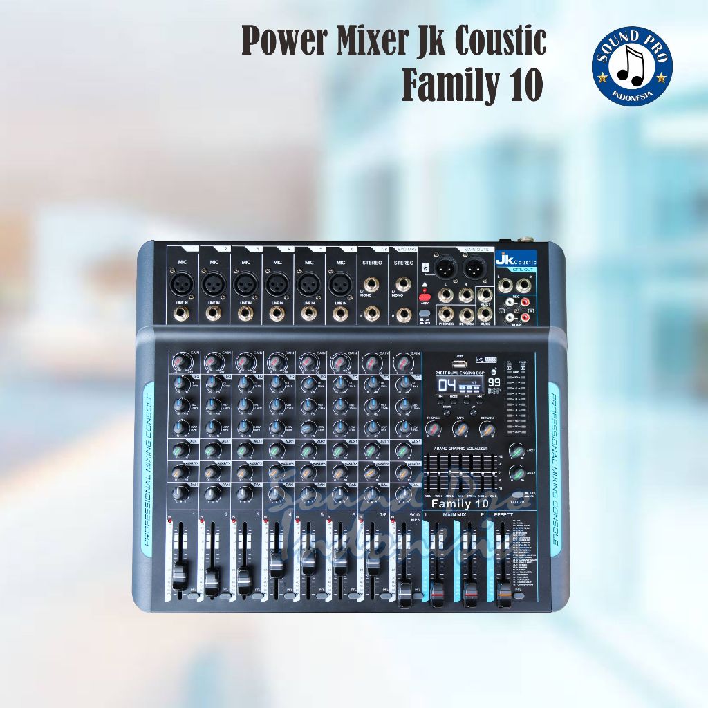 Mixer 6 Channel JK Coustic Family 10