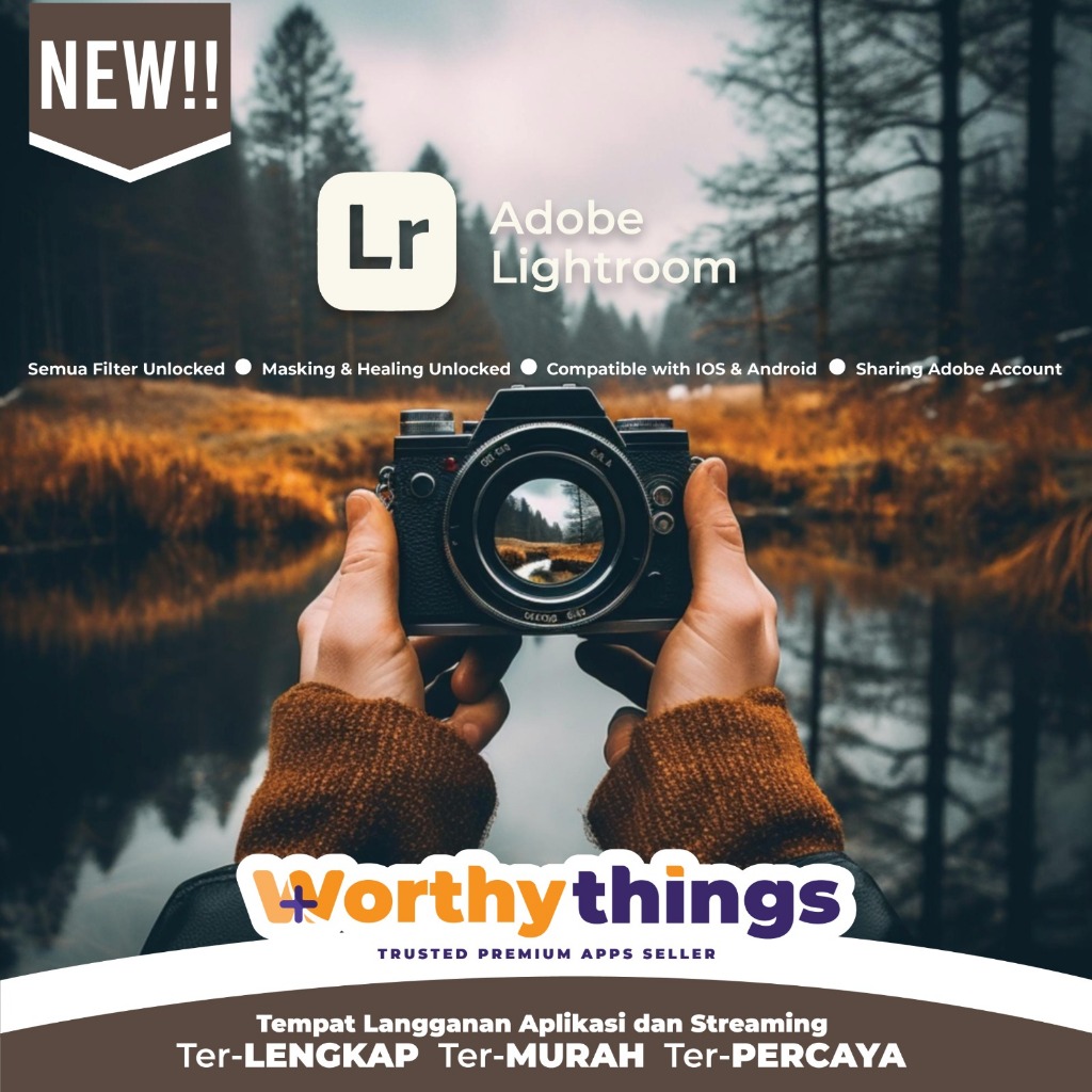 ADOBE LIGHTROOM PREMIUM 100% BERGARANSI FULL TERMURAH AMAN TERPERCAYA DAN AMANAH