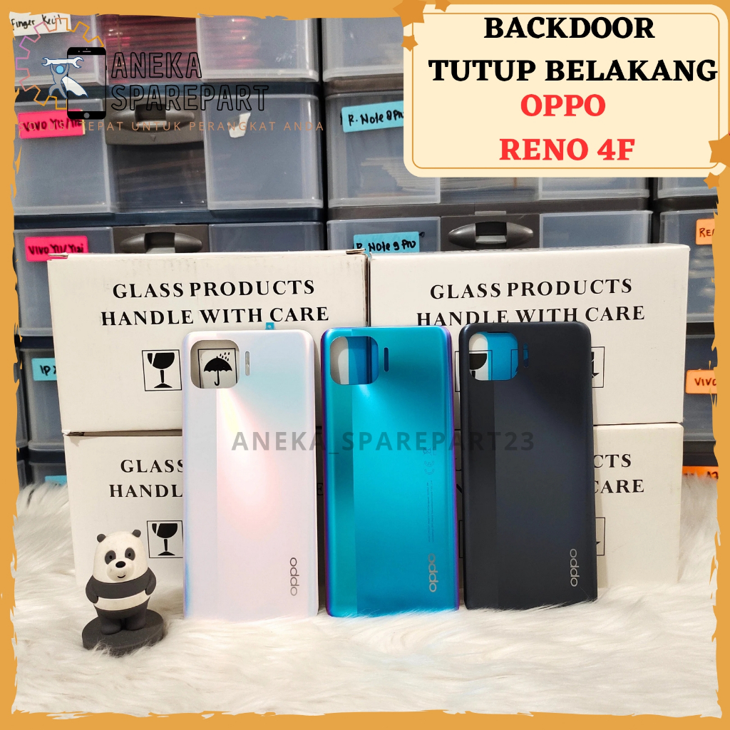BACKCOVER BACKDOOR OPPO RENO 4F / A93 - TUTUP CASING BELAKANG OPPO RENO 4F / A93