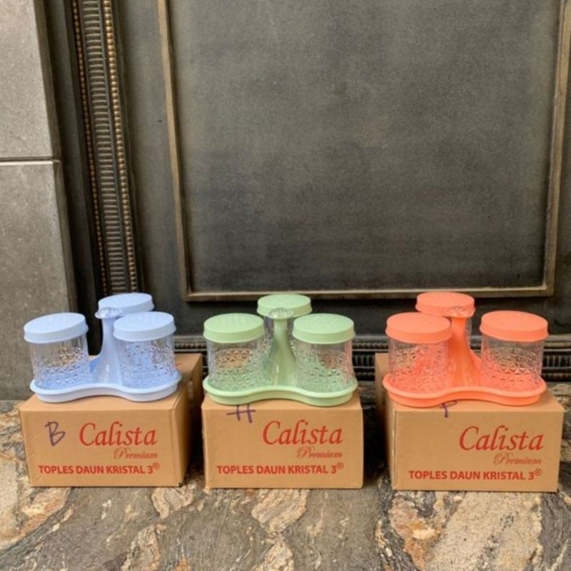 

Calista Toples Set 3/set 5/set 6 Bunga Kristal 900ml | Hampers Lebaran Food Grade