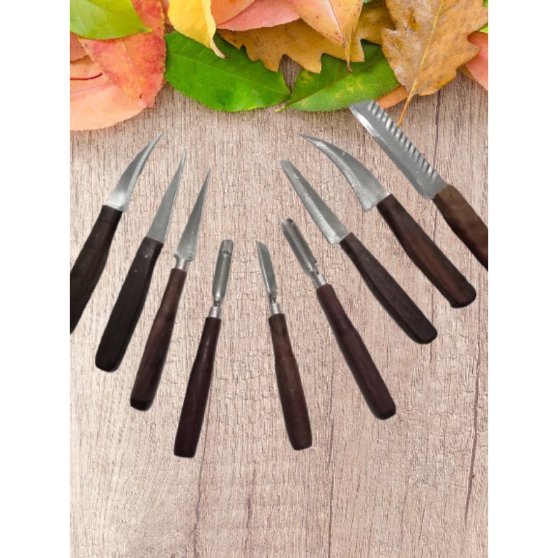 pisau Garnis/pisau carving/pisau ukir buah 1set 9pcs