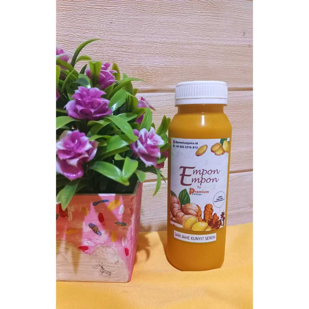 

Sari Jahe Kunyit Sereh - Cold Pressed Juice Murni 100%