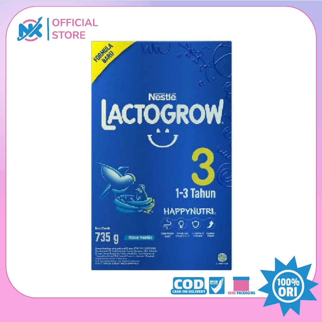 Lactogrow 3 Happynutri Vanila