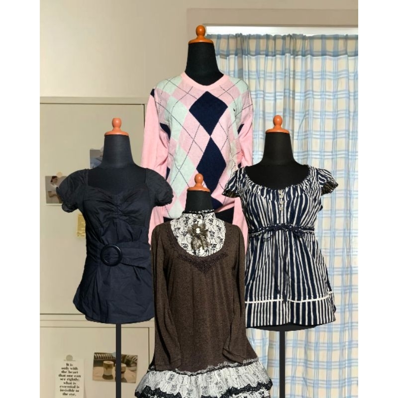 SALE | Link Checkout Top, Skirt | Vintage, Coquette, Axes Femme, Milkmaid | Batch 10