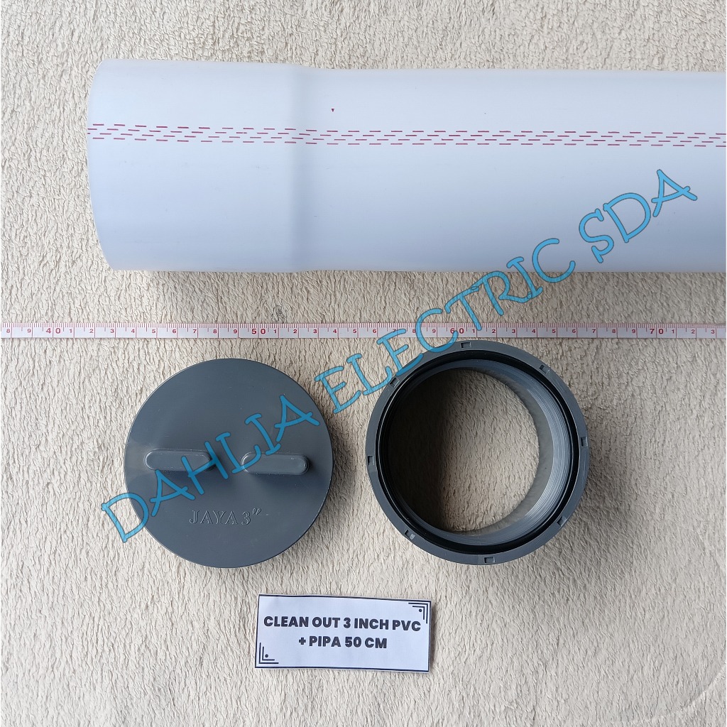 CLEAN OUT 3 INCH PVC + PIPA 50CM