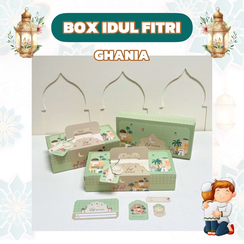 

GHANIA | Box Hampers Idul Fitri Toples persegi / Bulat Kotak Gift Packaging Kue Kering Lebaran Eid Mubarak