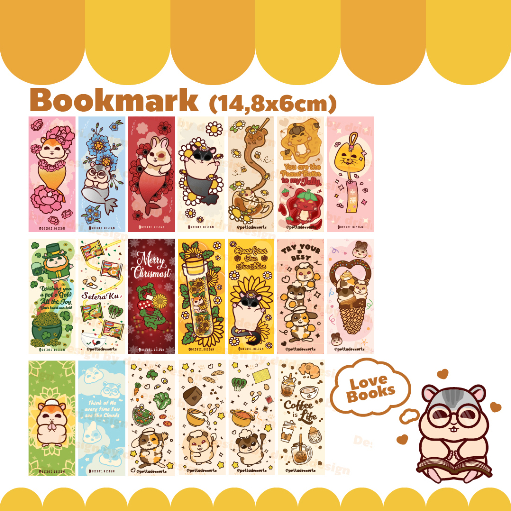

Bookmark by dridri.design Hammy and Friends Adventure