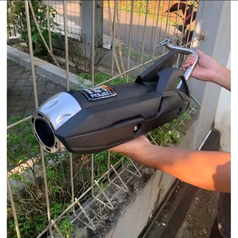 Knalpot Standar Racing Ngebas adem Mio sporty Mio j Beat delexu/Beat karbu/Beat fi/Mio sporty/Vario