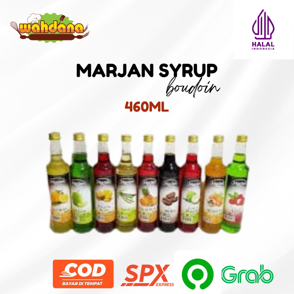 

Marjan Boudoin Syirup Coco Pandan 460ml/ Sirup Marjan Boudoin Melon 460ml/ All Variant