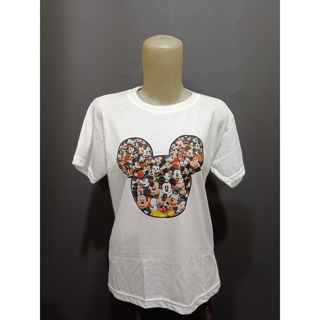 081 Mickey mouse Shirt Pakaian Wanita Baju Fashion Kaos Cewe