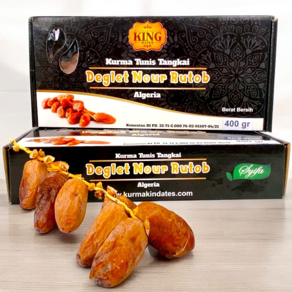 

Kurma Tunisia Tangkai Premium Deglet Noor Rutob Madu | Fresh Dates From Tunisia Oleh Oleh Haji