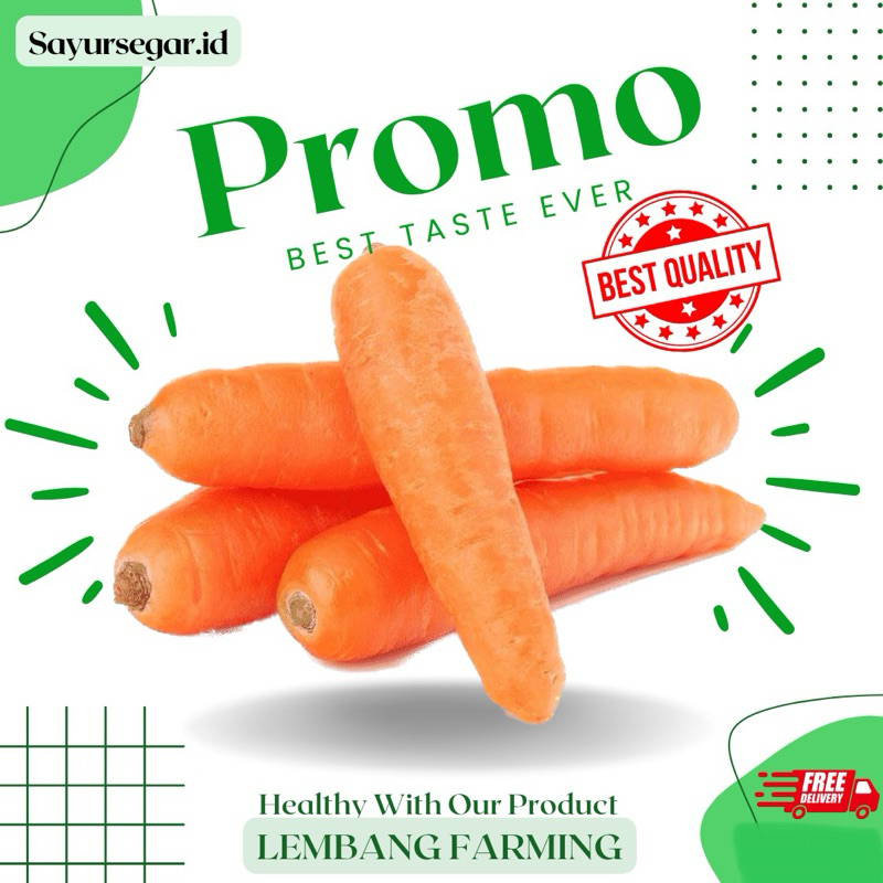 

PROMO!!! wortel lokal segar konvensional