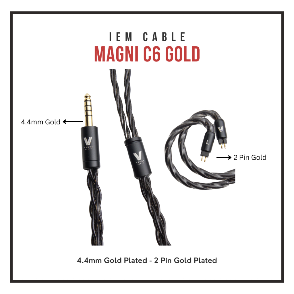 Verus Magni C6 IEM Cable OFC Copper Litz Coaxial Structure