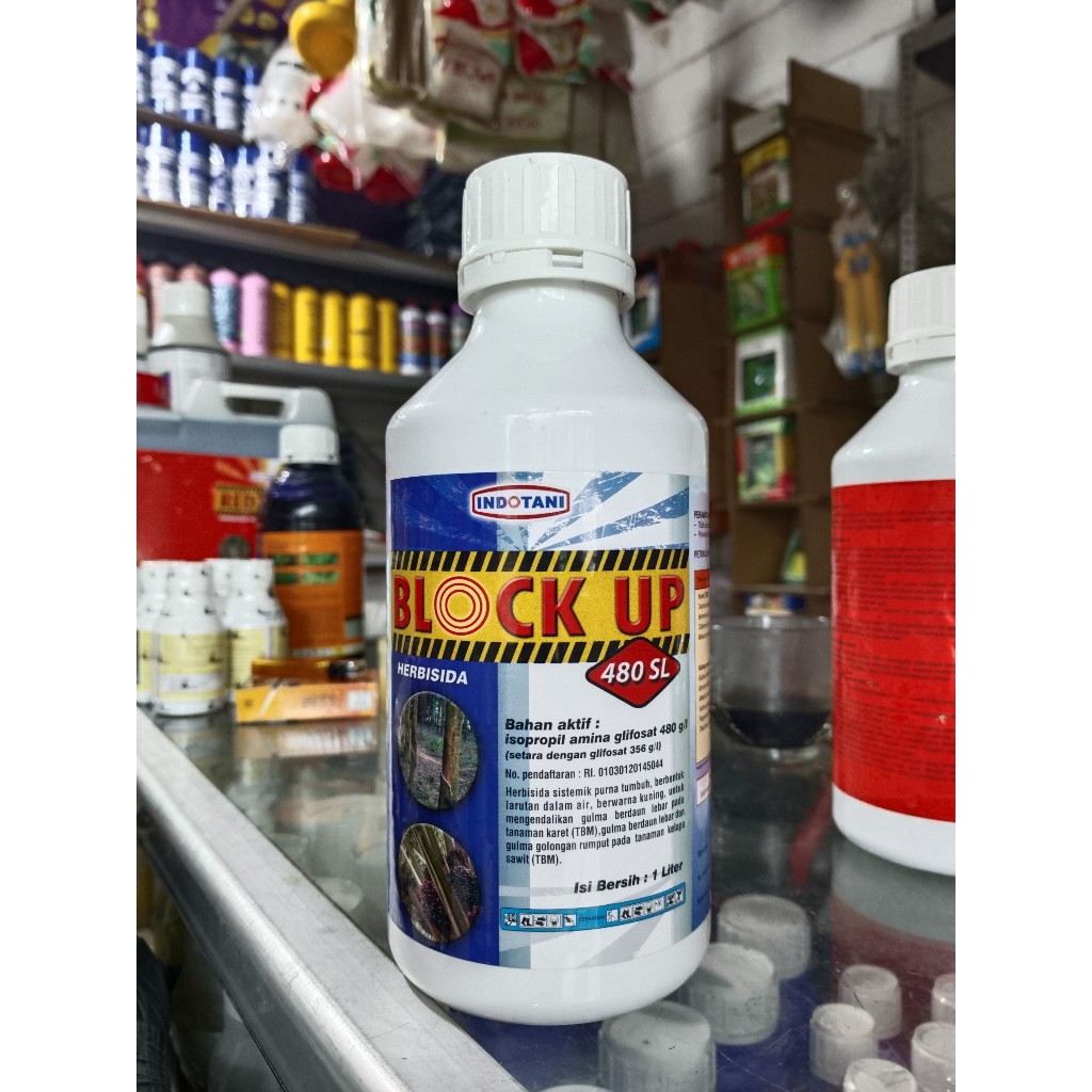 Herbisida Block Up 480SL Bembasmi Rumput Obat Hama Rumput Racun Rumput  1 Liter