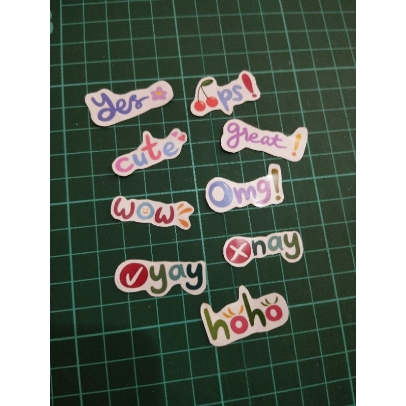 

sticker deco hp word scrapbook