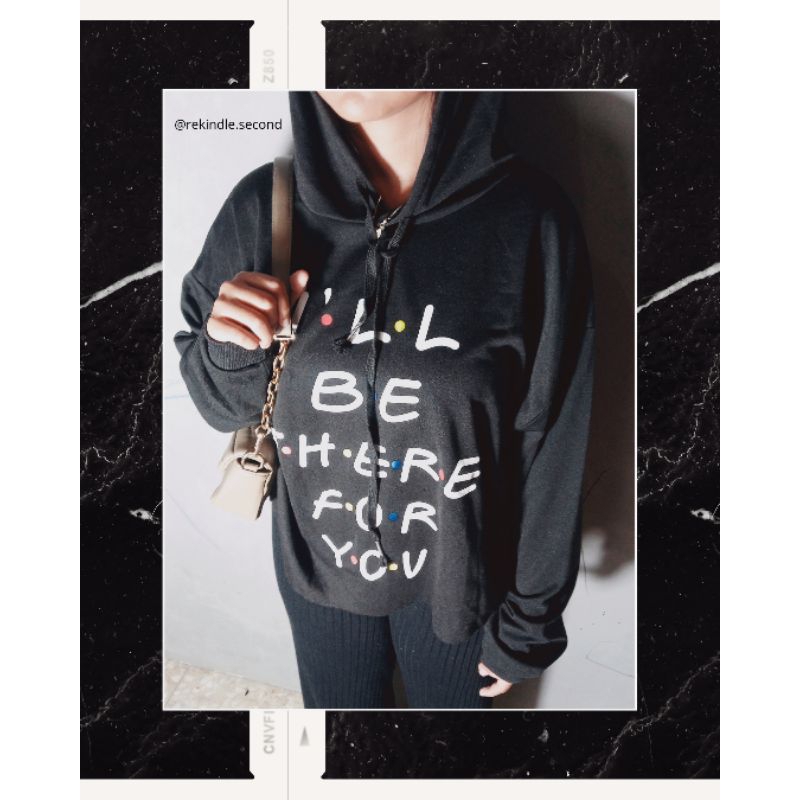 hoodie crop wanita preloved pemakaian pribadi