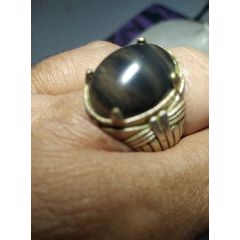Batu Akik Motif Belang Harimau Natural Unik kode 38/785
