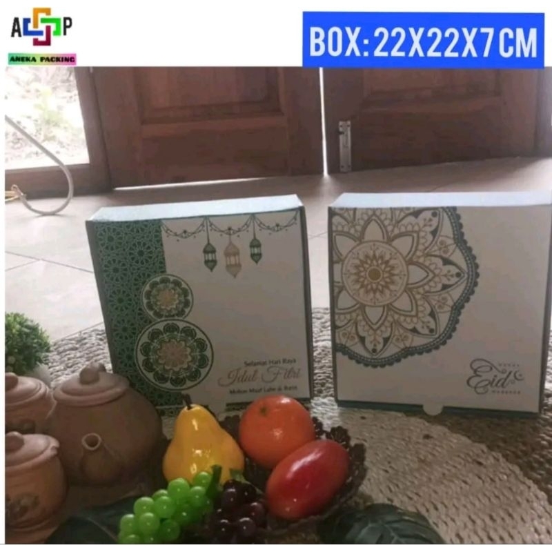 

Box 22x22x7 cm/Kardus/hampers/idulfiti/Lebaran/Parcel